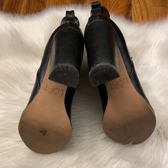 Loft Ann Taylor Black Heeled Boots - Picture 6 of 8
